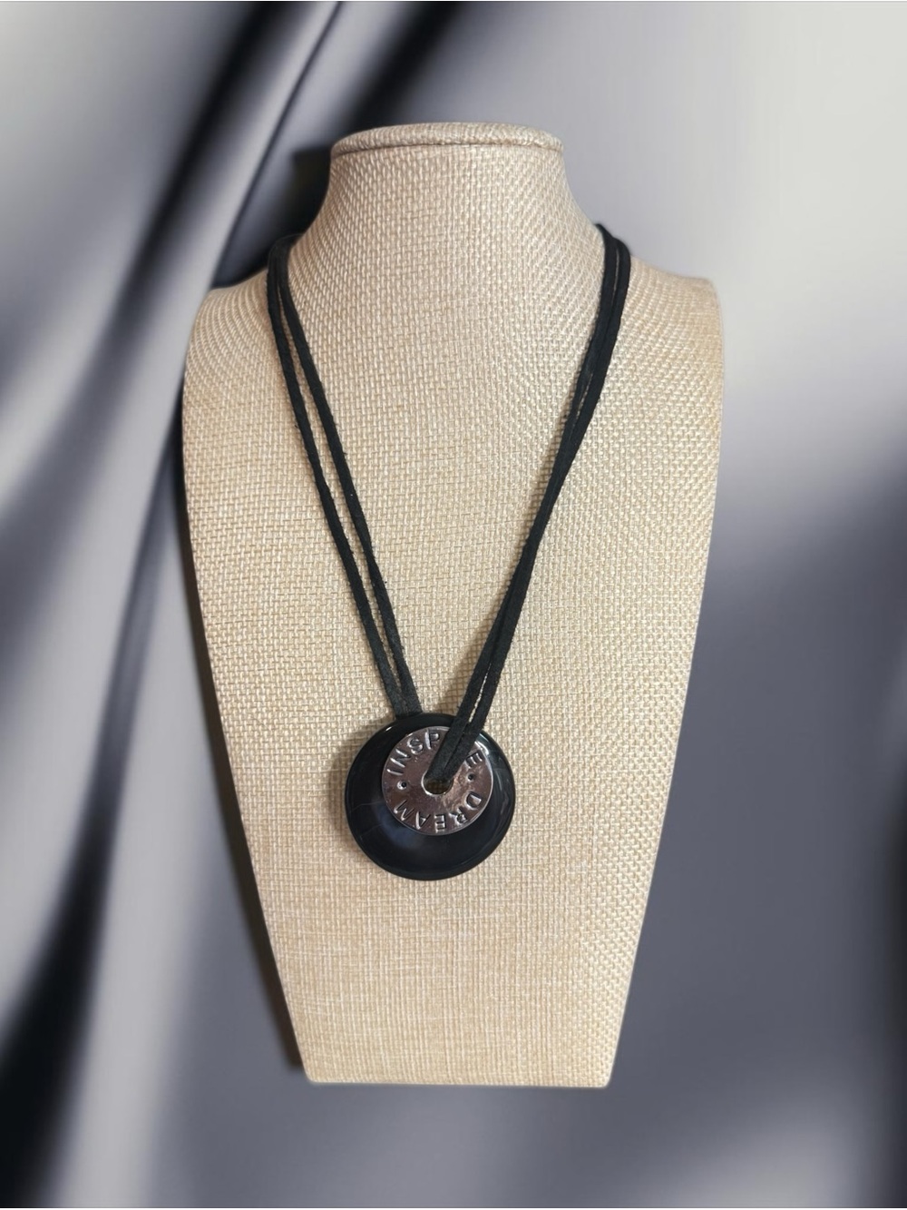 🖤🩶COOKIE LEE🖤🩶”Dream/Inspire" 5-Way Cord Pendant Necklace/EUC